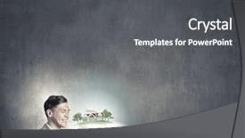  Presentation with construction - Amazing PPT theme having industrial property management - businessman holding opened book backdrop and a dark gray colored foreground