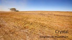  Presentation with pulse - Theme enhanced with industrial pulse - combine on the horizon harvesting background and a  colored foreground