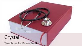  Presentation with monarch butterfly isolated on white - Cool new slide set with industrial pulse - stethoscope and vademecum isolated backdrop and a  colored foreground