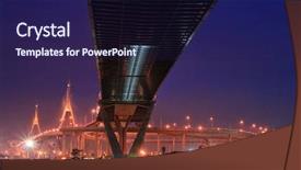  Presentation with dust industrial lung - Cool new slides with industrial ring bridge or mega backdrop and a navy blue colored foreground