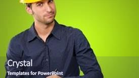  Presentation with moving writing - Colorful slides enhanced with industrial safety - male architect writing on clipboard backdrop and a wine colored foreground