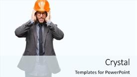  Presentation with architec - Amazing theme having industrial sickness - young handsome architec man backdrop and a white colored foreground