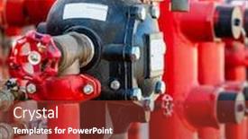  Presentation with fire system - Audience pleasing PPT theme consisting of industrial-system-to-prevent-fire backdrop and a tawny brown colored foreground