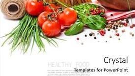  Presentation with mozzarella cheese - Slide set with mozzarella cheese with cherry tomatoes and basil background and a white colored foreground