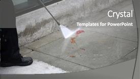  Presentation with blood pressure - Slides featuring washes blood or ketchup off background and a gray colored foreground