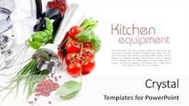  Presentation with cooking - Amazing slide set having food technology - tomatoes chives and blender backdrop and a white colored foreground