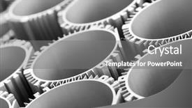  Presentation with spare parts - Slide deck having industrial tools and spare parts background and a gray colored foreground