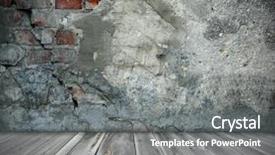  Presentation with interior of the earth - Amazing presentation design having industrial trash - grey grunge interior backdrop and a  colored foreground