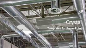 Presentation with brand - PPT theme enhanced with hvac engineering - industrial ventilation in a brand background and a gray colored foreground