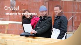  Presentation with preventing surgical site infections - Amazing PPT layouts having industrial visit - architect and clients visiting site backdrop and a coral colored foreground