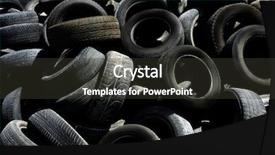  Presentation with pollution - Presentation theme enhanced with industrial waste - black pneumatics background texture pollution background and a dark gray colored foreground