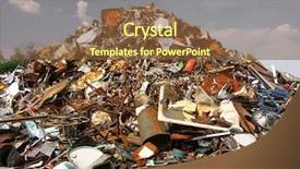  Presentation with industrial waste - Presentation design having  background and a  colored foreground.