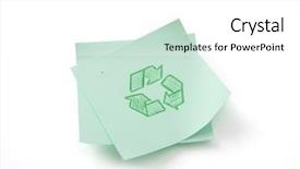  Presentation with reduce reuse - Amazing slide deck having industrial waste - note with reduce reuse recycle backdrop and a white colored foreground