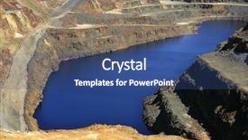  Presentation with excavation - Presentation having festive traditional easter egg decoration ribbon and tulips on pink background background and a lemonade colored foreground