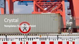  Presentation with industrial zone - Audience pleasing slide deck consisting of industrial zone do not enter backdrop and a gray colored foreground