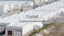  Presentation with industrial zone - Theme with industrial zone in la muela background and a light gray colored foreground