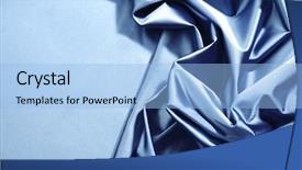  Presentation with satin - Amazing presentation theme having industries textile - blue satin background closse up backdrop and a light blue colored foreground