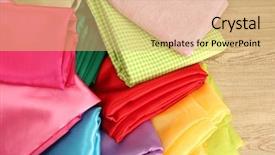  Presentation with fabrics - Audience pleasing PPT layouts consisting of stone - nice mountain and sea view backdrop and a gray colored foreground