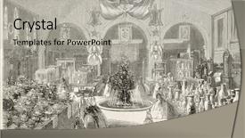  Presentation with fine art - Cool new presentation theme with industry and fine art expo backdrop and a light gray colored foreground