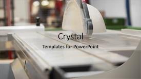  Presentation with woodworking - Presentation consisting of industry concept - sliding panel saw background and a  colored foreground