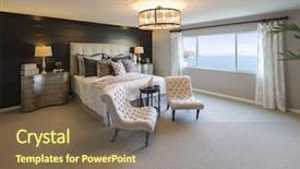  Presentation with abstract - Slide set with industry design - beautiful abstract of inviting bedroom background and a violet colored foreground