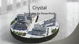  Presentation with construction design - Colorful slide set enhanced with industry design - concept of industrial construction mixed backdrop and a light gray colored foreground