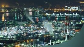  Presentation with industry - Beautiful slide deck featuring industry-factory-in-japan backdrop and a wine colored foreground