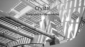  Presentation with steel industry - Amazing PPT theme having industry forged steel structure metal backdrop and a light gray colored foreground