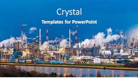  Presentation with industry - Presentation theme enhanced with industry-in-anterp-belgium background and a teal colored foreground