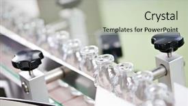  Presentation with pharmaceutical - Theme with industry manufacture - pharmaceutical medicine industrial washer cleaning background and a soft green colored foreground