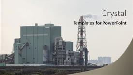  Presentation with manufacture - Presentation enhanced with industry-manufacture-factory-in-taiwan background and a light gray colored foreground