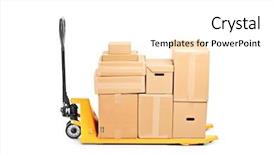  Presentation with pallet - PPT layouts consisting of industry paper - studio shot of a fork background and a white colored foreground