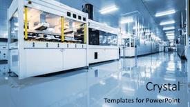  Presentation with industry - Cool new slide deck with industry technology borough of industry backdrop and a light blue colored foreground