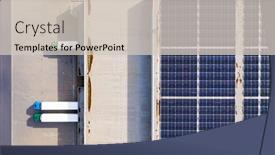  Presentation with carbon footprint - Presentation consisting of industry-with-low-carbon-footprint background and a soft green colored foreground