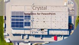  Presentation with carbon footprint - PPT layouts having industry-with-low-carbon-footprint background and a lemonade colored foreground