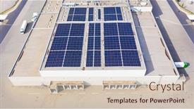  Presentation with carbon footprint - PPT layouts with industry-with-low-carbon-footprint background and a soft green colored foreground