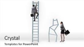  Presentation with career - Presentation consisting of inequality - concept of inequal career opportunities background and a white colored foreground
