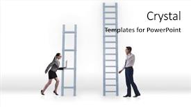  Presentation with inequality - Presentation theme consisting of inequality - concept of inequal career opportunities background and a white colored foreground