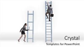  Presentation with youth skin care concept beige - PPT layouts enhanced with inequality - concept of inequal career opportunities background and a white colored foreground