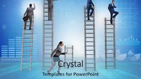  Presentation with youth skin care concept beige - Amazing slide deck having inequality - concept of inequal career opportunities backdrop and a light blue colored foreground