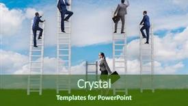  Presentation with career - PPT theme consisting of inequality - concept of inequal career opportunities background and a tawny brown colored foreground