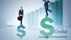  Presentation with gender - PPT layouts featuring inequality - concept of inequal pay background and a light blue colored foreground