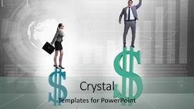  Presentation with gender - Amazing slides having inequality - concept of inequal pay backdrop and a mint green colored foreground