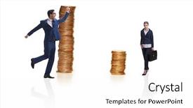  Presentation with pay - Amazing presentation theme having inequality - concept of inequal pay backdrop and a white colored foreground