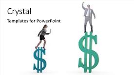  Presentation with inequality - Cool new slide set with inequality - concept of inequal pay backdrop and a white colored foreground