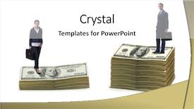  Presentation with pay - Cool new presentation theme with inequality - concept of inequal pay backdrop and a white colored foreground