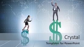  Presentation with inequality - Presentation consisting of inequality - concept of inequal pay background and a light blue colored foreground
