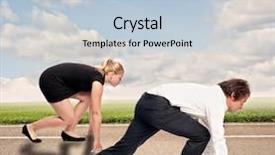  Presentation with inequality - Cool new presentation theme with inequality - man versus woman backdrop and a lemonade colored foreground