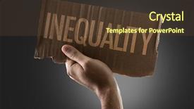  Presentation with inequality - PPT layouts featuring inequality background and a tawny brown colored foreground