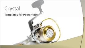  Presentation with fishing - Theme with inertialess-new-fishing-reel-isolated background and a white colored foreground
